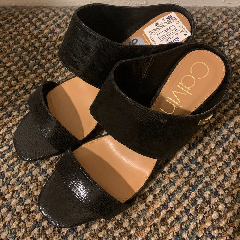 Calvin Klein Mules in Black in Womens Size 9.5